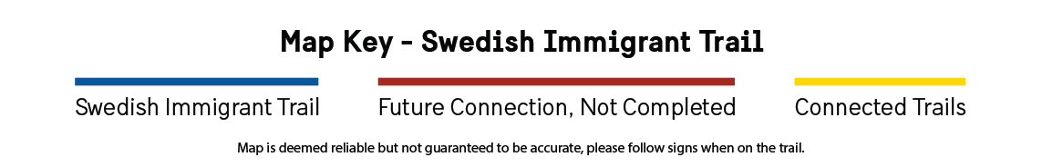 Swedish Immigrant Trail Map Key Horizontal